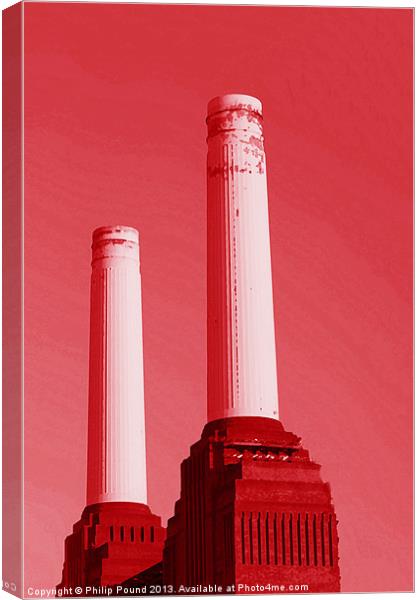 Battersea Power Station London Canvas Print by Philip Pound