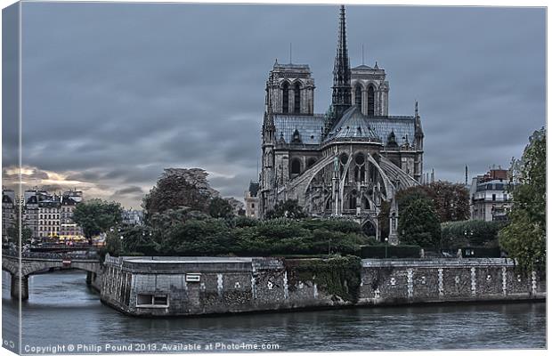 Notre Dame Paris Canvas Print by Philip Pound