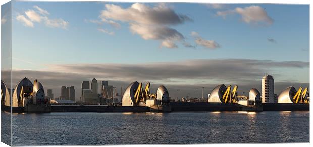 Thames Barrier in London Canvas Print by Philip Pound
