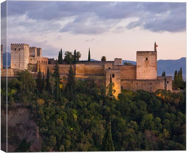 Alhambra Palace Granada Canvas Print by Philip Pound