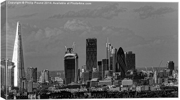City of London Skyline Canvas Print by Philip Pound