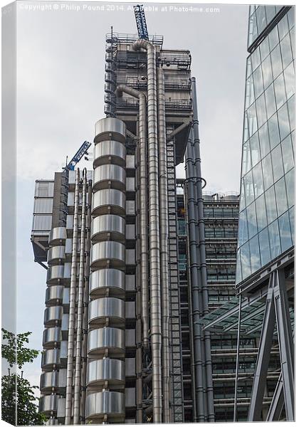  Lloyds Building in London Canvas Print by Philip Pound