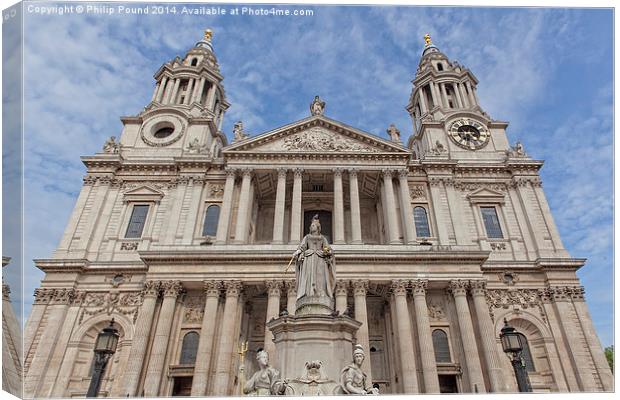  St Pauls Cathedral London Canvas Print by Philip Pound