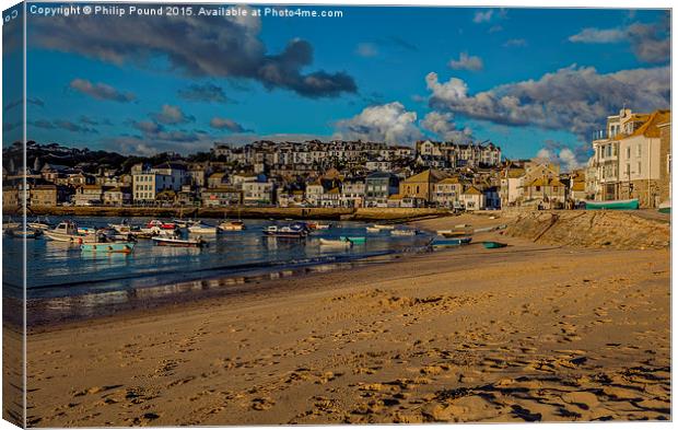  St Ives Bay Cornwall Canvas Print by Philip Pound