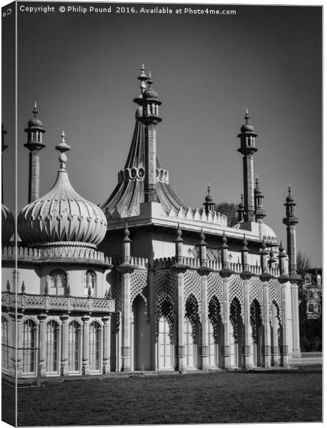 The Royal Pavilion Dome Brighton Sussex Canvas Print by Philip Pound