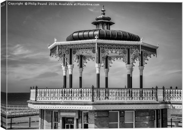 Historic Bandstand at Brighton Canvas Print by Philip Pound
