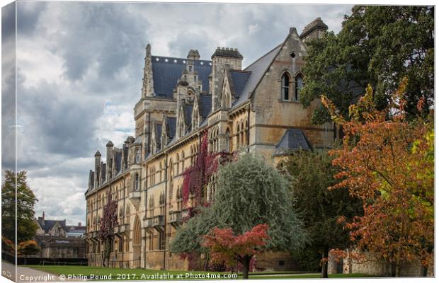 Christ Church  College - Oxford University in the  Canvas Print by Philip Pound