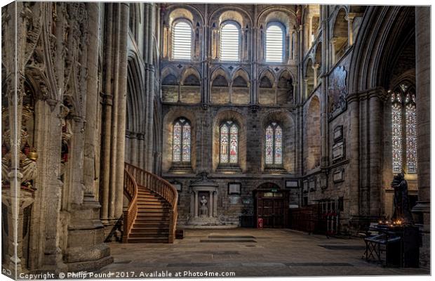 Interior of Ripon Cathedral Canvas Print by Philip Pound
