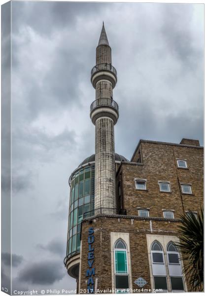 Hoxton Mosque Canvas Print by Philip Pound