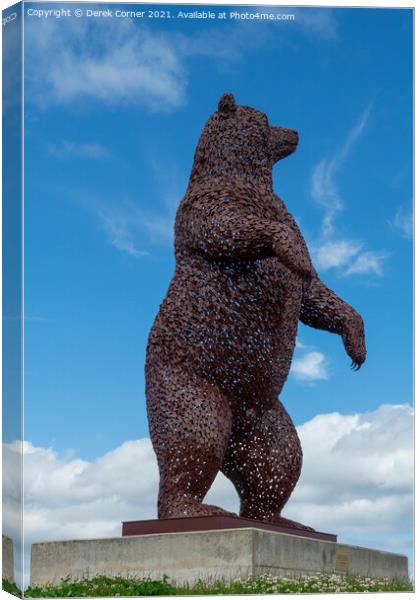 Bear Statue - John Muir tribute Canvas Print by Derek Corner