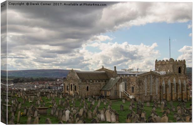 Clouds over the Church of St Mary the Virgin, Whit Canvas Print by Derek Corner