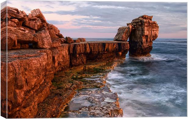 Pulpit Rock HDR Canvas Print by mark leader