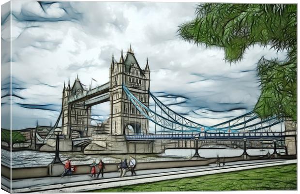 Tower Bridge Canvas Print by mark leader