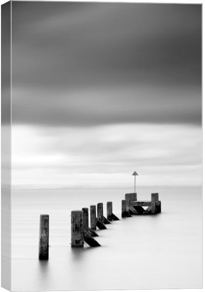 southend in mono Canvas Print by mark leader