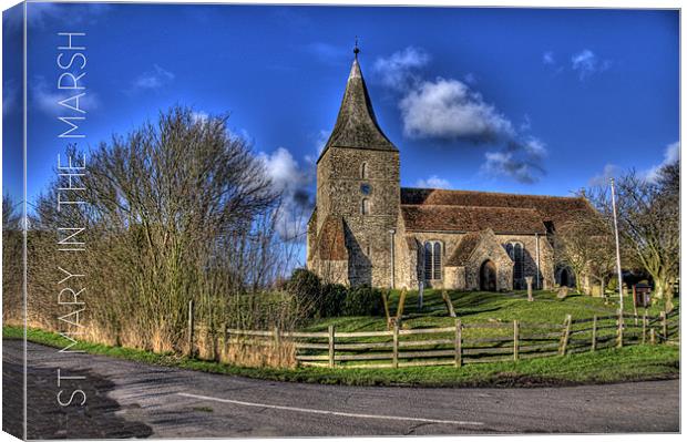 St Mary in the Marsh Canvas Print by Brian Fuller