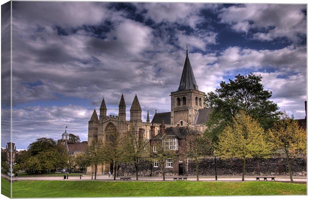 Rochester Cathedral Canvas Print by Brian Fuller