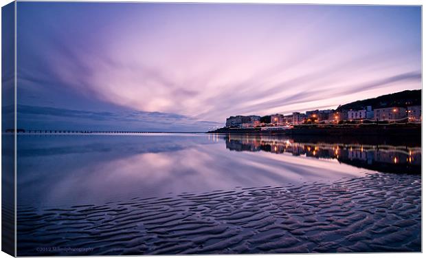 Ripples & reflections Canvas Print by mike Davies