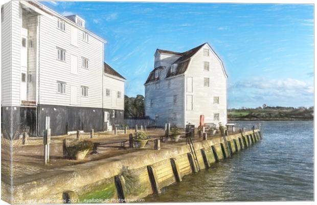 Tide Mill Quay At Woodbridge Canvas Print by Ian Lewis