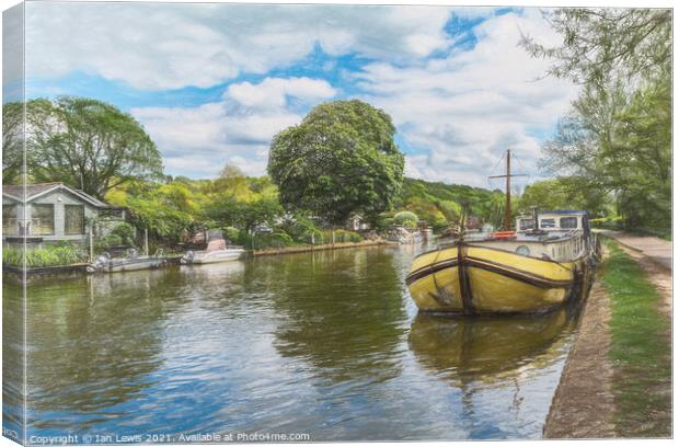 The Thames Path at Henley Canvas Print by Ian Lewis