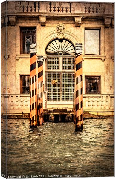 A Venetian Doorway Canvas Print by Ian Lewis