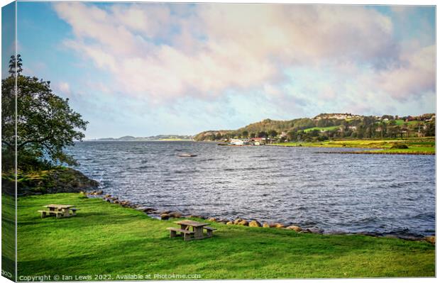 A view of the Hafrsfjord Canvas Print by Ian Lewis
