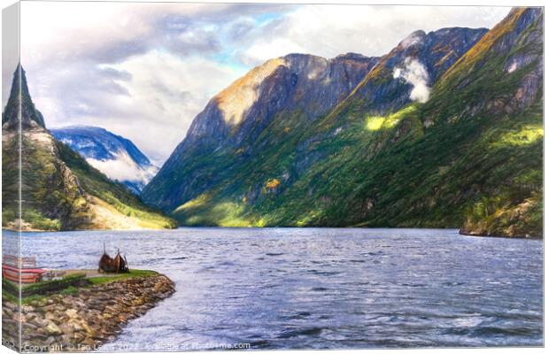 Land of the Vikings Canvas Print by Ian Lewis