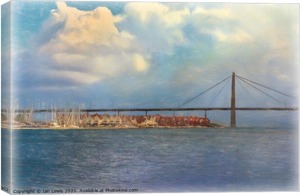 Stavanger City Bridge Canvas Print by Ian Lewis