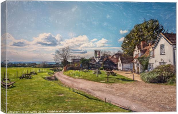 Across The Thames Valley From Ipsden Hailey Canvas Print by Ian Lewis