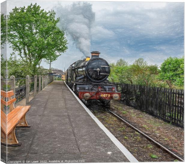 Approaching the Platform Canvas Print by Ian Lewis