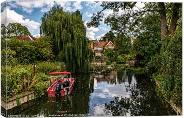 A Peaceful Scene Below Goring Mill Canvas Print by Ian Lewis