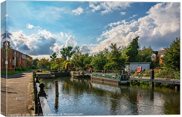 Navigating History at Blakes Lock Canvas Print by Ian Lewis