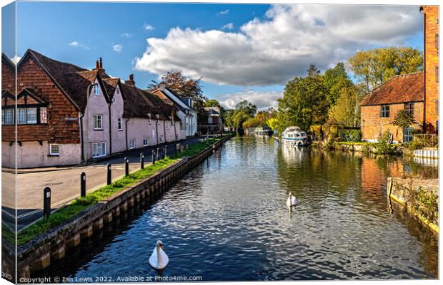 The Weavers Cottages at Newbury  Canvas Print by Ian Lewis