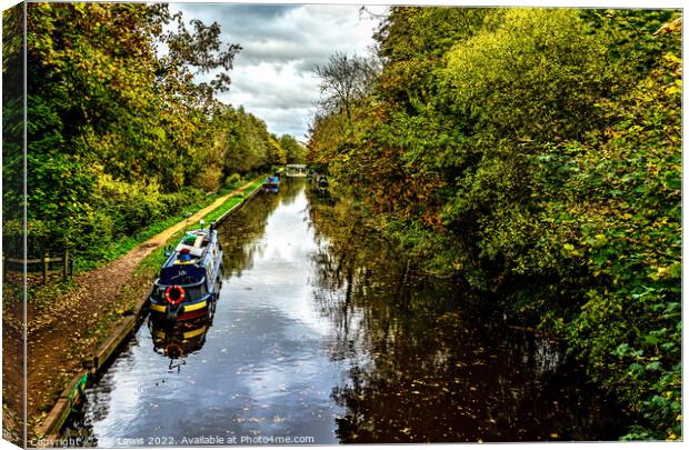 The View Eastwards From Kintbury Bridge Canvas Print by Ian Lewis