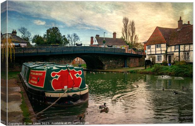 Hungerford Wharf and The Rose Canvas Print by Ian Lewis