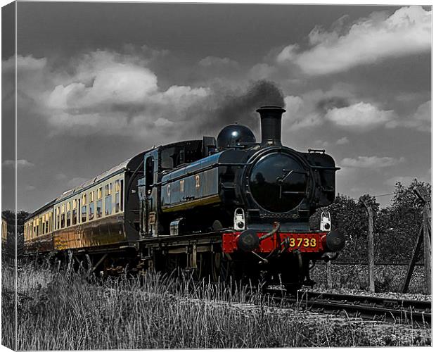 Tank Engine 3738 Canvas Print by Ian Lewis