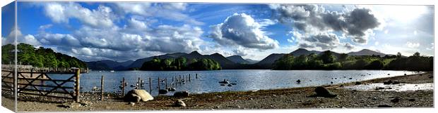 Derwentwater From Crow Park Keswick Canvas Print by Ian Lewis