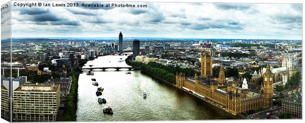 West London Panorama Canvas Print by Ian Lewis