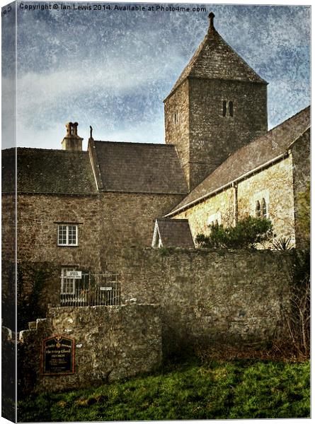Priory Church Penmon Anglesey Canvas Print by Ian Lewis
