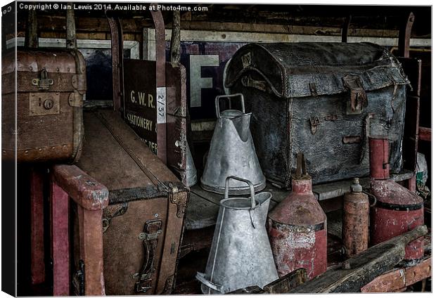 Loaded Station Handcart Canvas Print by Ian Lewis