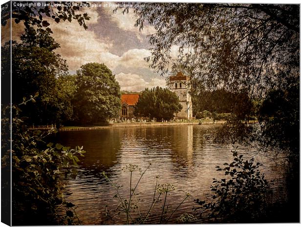 Over the Thames to Bisham Canvas Print by Ian Lewis