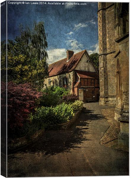  Dorchester Abbey Buildings Canvas Print by Ian Lewis