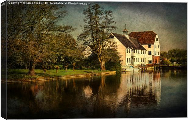  The Mill at Hambleden Canvas Print by Ian Lewis