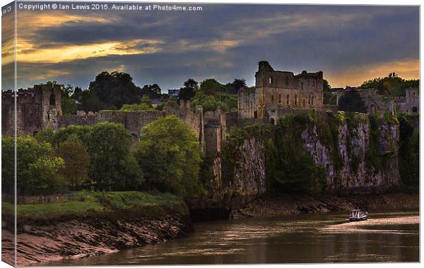 Evening At Chepstow  Canvas Print by Ian Lewis