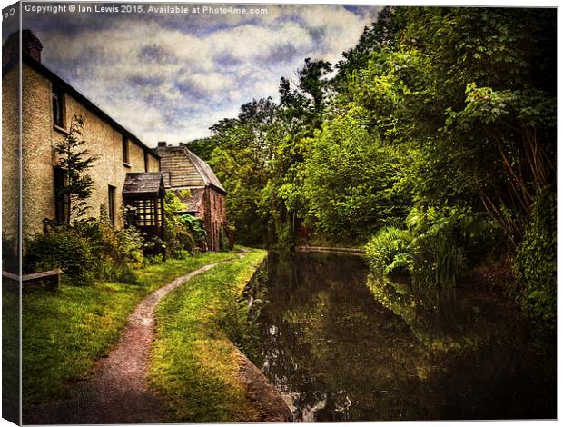  The Towpath At Talybont Canvas Print by Ian Lewis