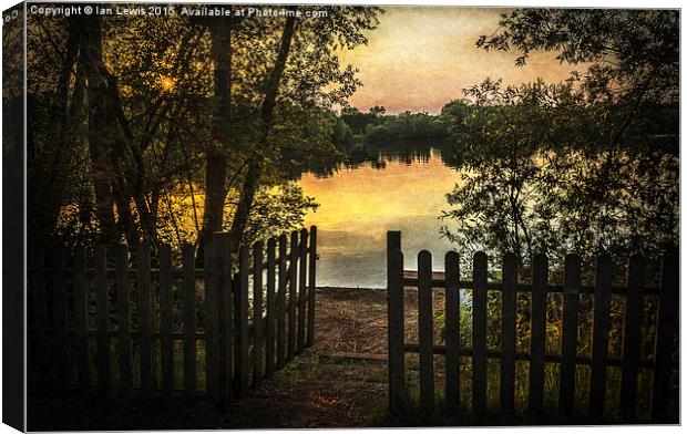  Gateway To The Lake Canvas Print by Ian Lewis