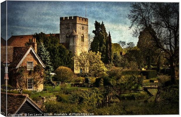 Goring on Thames Village Canvas Print by Ian Lewis