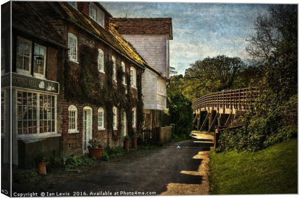 Goring on Thames Watermill Canvas Print by Ian Lewis