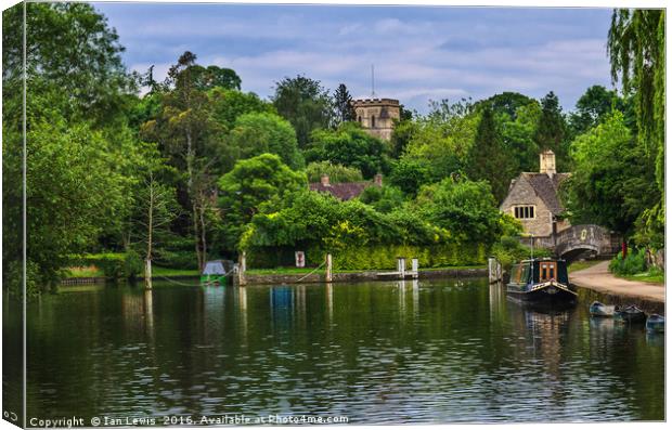 Iffley On The Thames Canvas Print by Ian Lewis