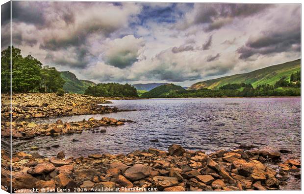 Thirlmere Looking North Canvas Print by Ian Lewis