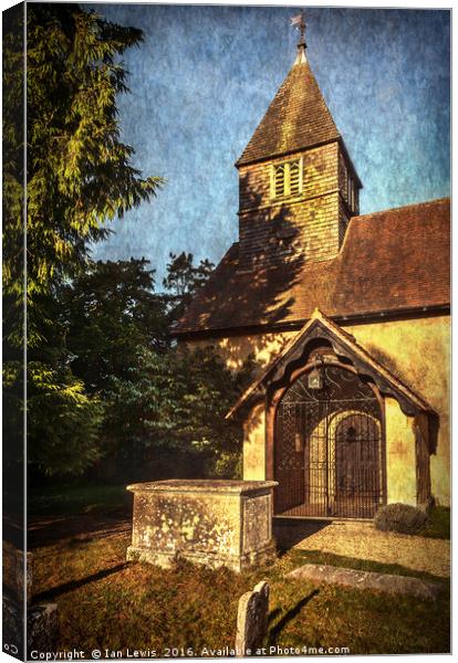 St Laurence Church Tidmarsh Canvas Print by Ian Lewis